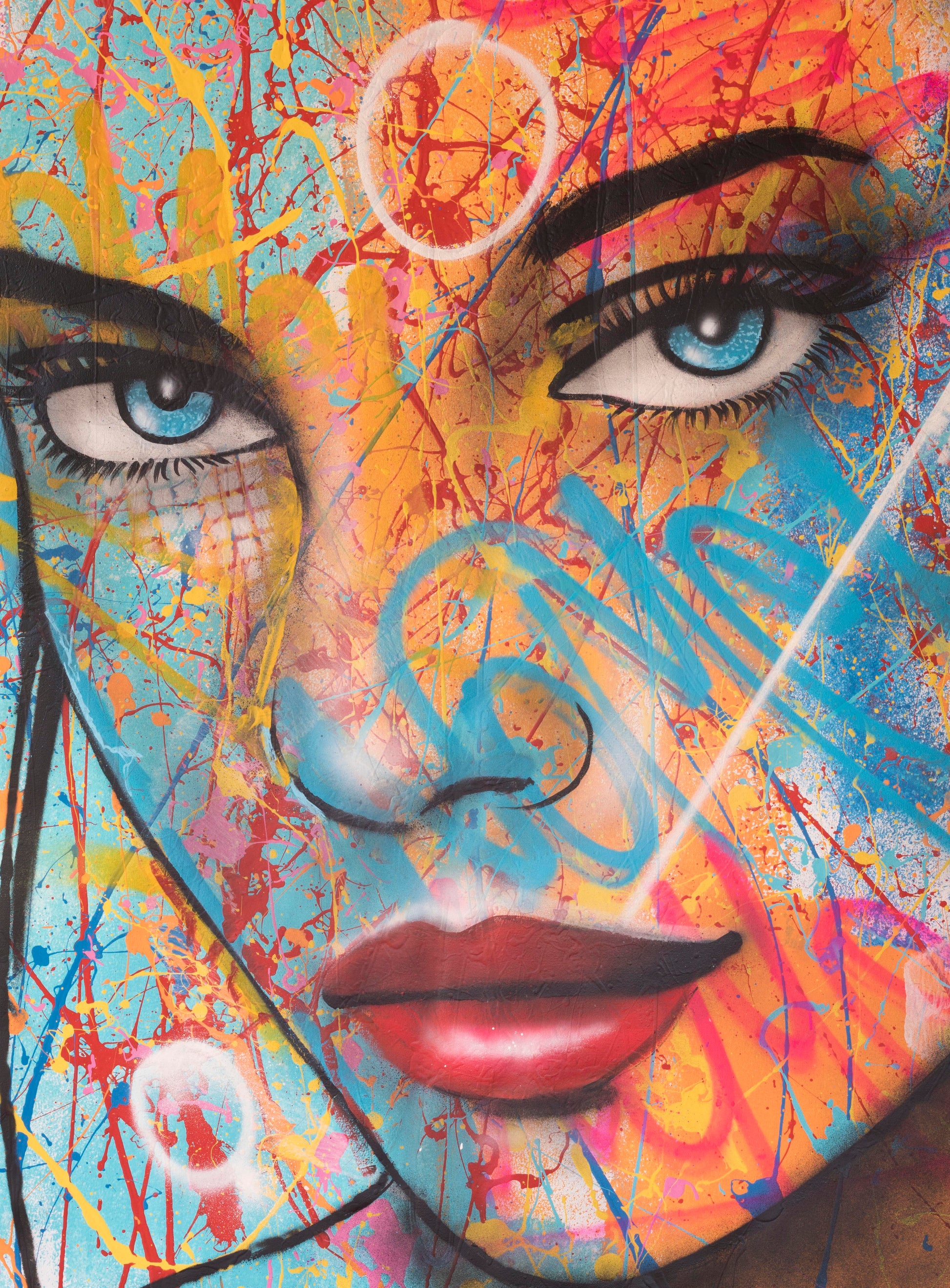 graffiti painting close up