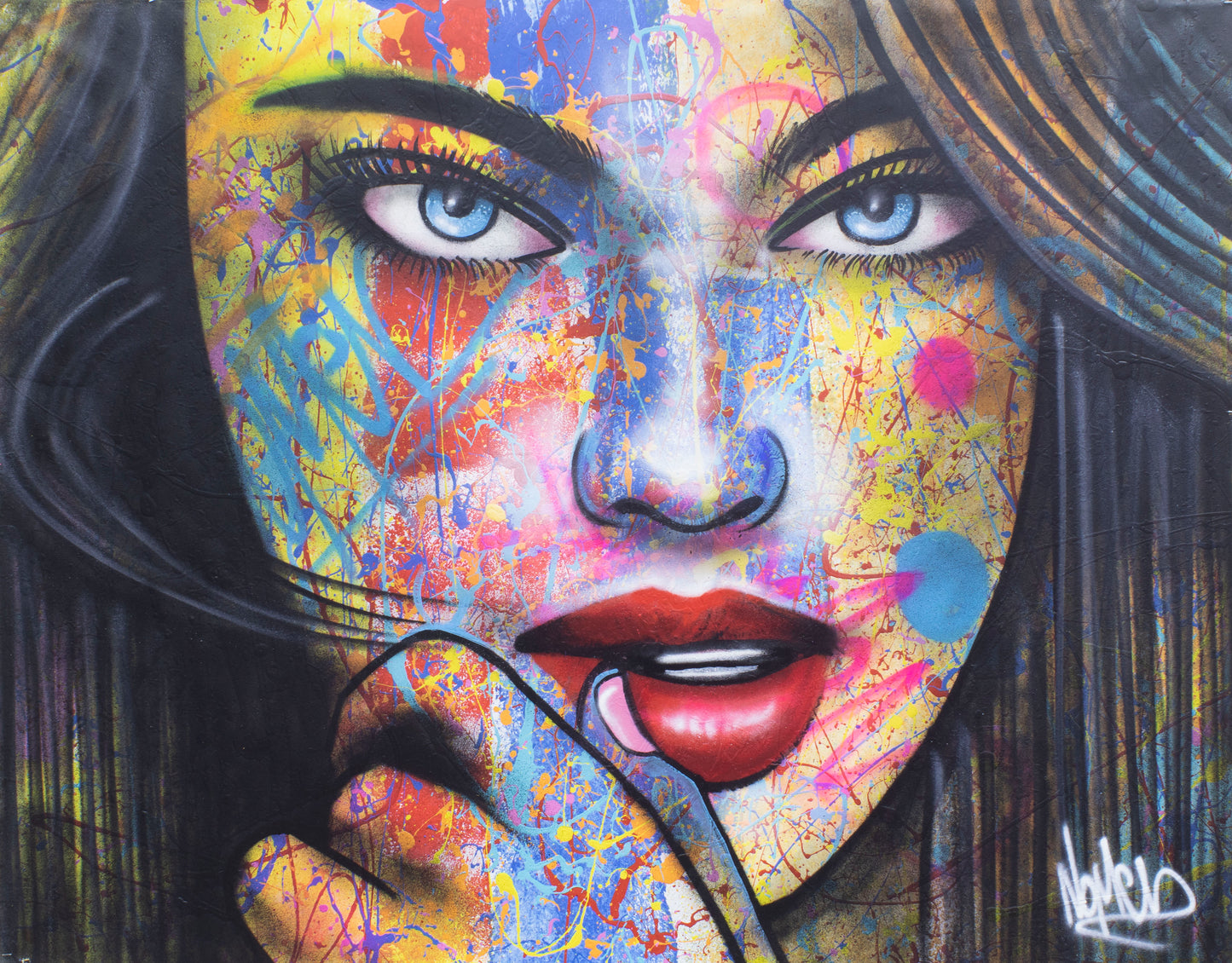 Graffiti painting, by Nomen, Graffiti / Street artist pioneer from Lisbon Portugal. Nomen store the perfect place to find Street art canvas, graffiti inspired goods. Buy original urban art paintings direct from the artists store