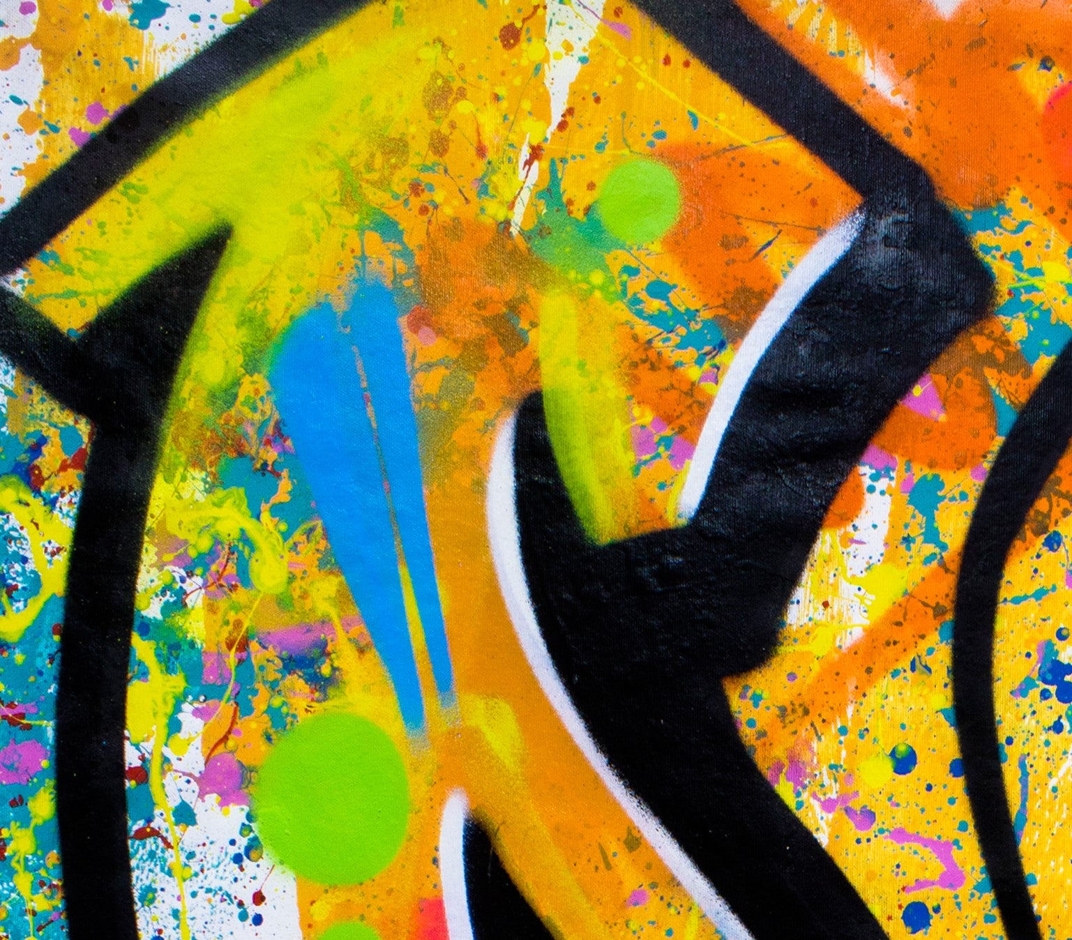 Photo Wallpaper Urban style mural - colourful graffiti with words for a teenager Photo Wallpaper Urban style mural - colourful graffiti with words for a teenager